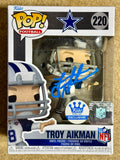 Troy Aikman Signed NFL Dallas Cowboys Funko Pop! #220 Exclusive With JSA COA