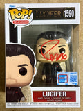 Tom Ellis Signed Lucifer NYCC Fall Con Funko Pop! #1590 Exclusive With JSA COA