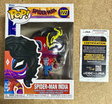 Karan Soni Signed Spider-Man India Funko Pop! #1227 Across The Spider-Verse With JSA COA