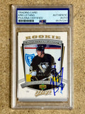 Kristopher Letang Signed 2006 Victory Rookie NHL Pittsburgh Penguins Card PSA Slab
