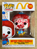 Squire Fridell Signed Birthday Ronald McDonald The Clown Funko Pop! #180 With JSA COA