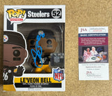 Le’Veon Bell Signed NFL Pittsburgh Steelers Funko Pop! #52 With JSA COA