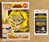 Chris Sabat Signed My Hero Academia Weakened All Might Funko Pop! #371 With JSA COA