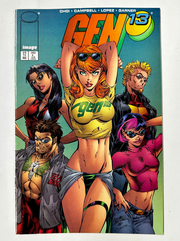 Gen 13 #12 - J. Scott Campbell Cover 1996 Image Comics