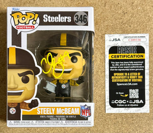 Chris Boswell Signed Pittsburgh Steelers Steely McBeam #346 Funko Pop! JSA COA