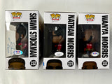 Boy II Men Complete Set of 3 Signed Shawn Stockamn, Nathan Morris & Wanya Morris Funko Pop! With PSA/DNA & JSA COA