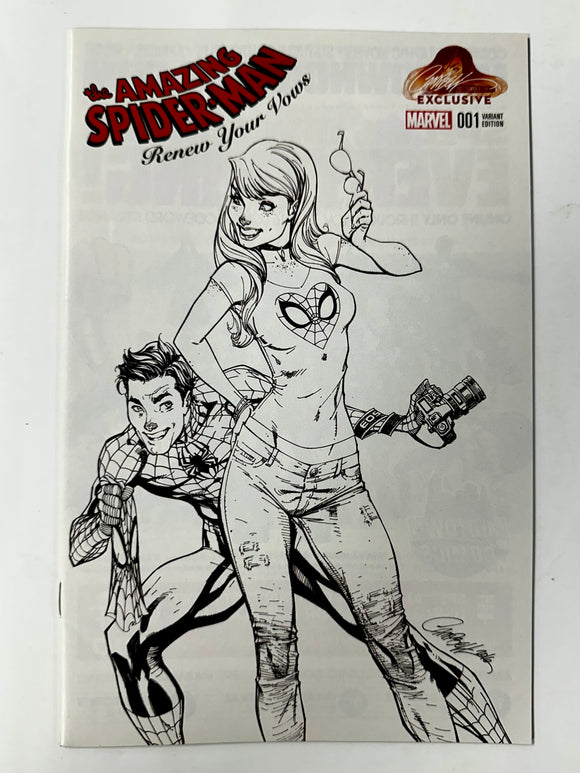 The Amazing Spider-Man: Renew Your Vows #1 J Scott Campbell Cover B B&W Exclusive