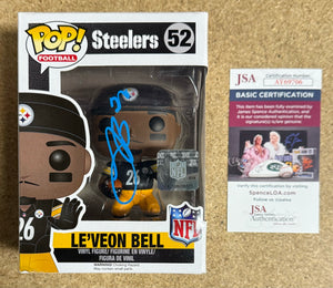 Le’Veon Bell Signed NFL Pittsburgh Steelers Funko Pop! #52 With JSA COA