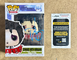 Johnny Depp Signed 2020 Edward Scissorhands Kirigami Funko Pop! 984 With JSA COA