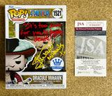 Steven John Ward Signed Dracule Mihawk Funko Pop! #1521 Live Action One Piece With JSA COA