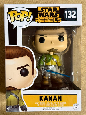 Funko Pop! Star Wars Kanan Jarrus Aka Caleb Dume #132 Rebels Vaulted