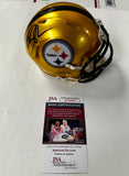 Van Jefferson WR Signed Pittsburgh Steelers Flash Gold Mini Helmet With JSA COA