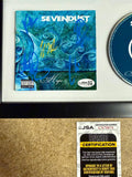 Sevendust (7D) Complete Band Signed “Chapter VII Hope & Sorrow” Framed CD With JSA COA