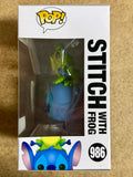 Funko Pop! Disney Stitch With Frog #986 Lilo & Stitch 2020 Vaulted FYE Exclusive