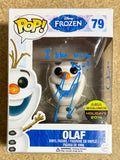 Josh Gad Signed Disney Frozen Flocked Olaf Asia 2014 Exclusive Funko Pop! #79 With JSA COA