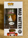 Johnny Depp Signed Disney Alice In Wonderland Mad Hatter Funko Pop! #177 JSA COA