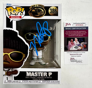 Master P Signed Funko Pop! Rocks #386 No Limits 2024 Make Em Say Uhh With JSA COA