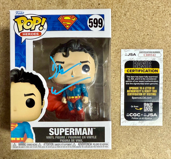 Dean Cain Signed DC Superman (Lois and Clark: The New Adventures)Funko Pop! #599 With JSA COA