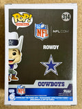 Tony Romo Signed NFL Dallas Cowboys Mascot Rowdy Funko Pop! #314 With JSA COA