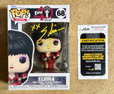 Cassandra Peterson Signed Diamond Mistress Of The Dark Elvira Funko Pop! #68 With JSA COA