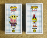 Funko Pop! Animation Super Cow & Chicken #1071 & 1072 Cartoon Network 2021 Set Of 2