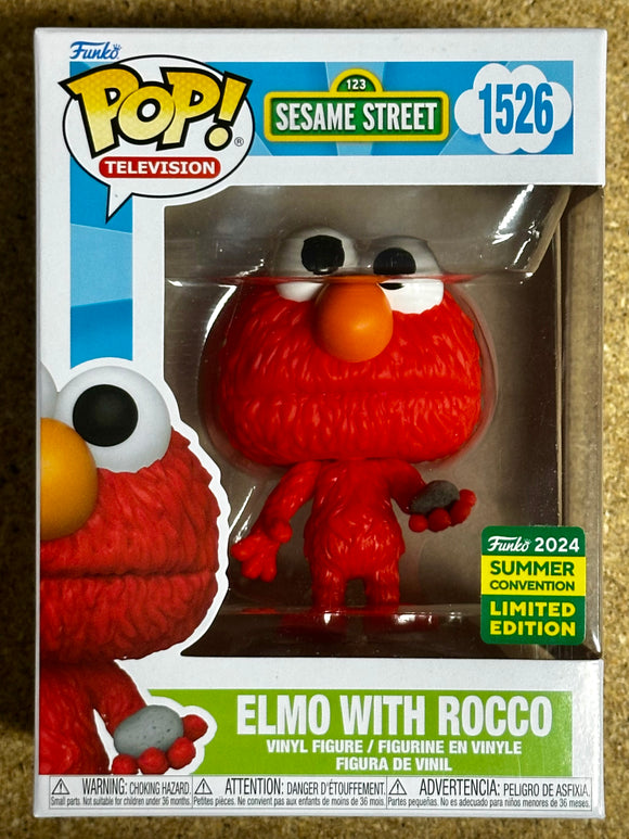 Funko Pop! Television Elmo With Rocco #1526 Sesame Street SDCC 2024 Exclusive