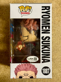 Ray Chase Signed Jujutsu Kaisen Ryomen Sukuna #1887 Funko Pop! With JSA COA