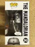 Brendan Wayne Signed Mandalorian Star Wars Exclusive Funko Pop #345 With JSA COA