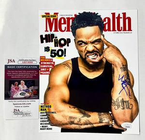 Rapper Method Man Signed Mens Health Hip Hop 8x10 Photo With JSA COA Wu-Tang