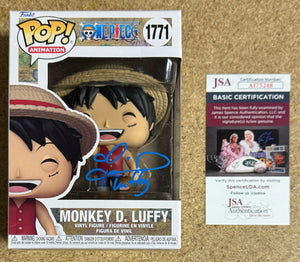 Colleen Clinkenbeard Signed Luffy With Meat Funko Pop! #1771 One Piece JSA COA