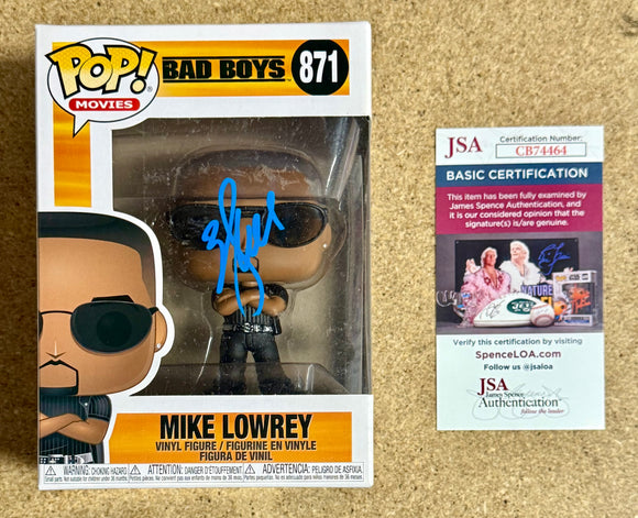 Will Smith Signed Bad Boys Mike Lowrey Vaulted Funko Pop! #871 With JSA COA