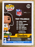 HOF Troy Polamalu Signed NFL Pittsburgh Steelers Funko Pop! #334 With JSA COA