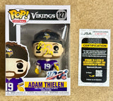 Adam Thielen Signed 2019 NFL Minnesota Vikings Funko Pop! #127 With JSA COA