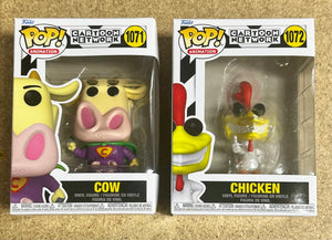 Funko Pop! Animation Super Cow & Chicken #1071 & 1072 Cartoon Network 2021 Set Of 2