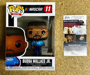 Funko Pop! NASCAR Driver Bubba Wallace Jr. #11 With JSA COA Petty Racing