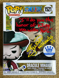 Steven John Ward Signed Dracule Mihawk Funko Pop! #1521 Live Action One Piece With JSA COA