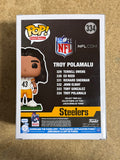 HOF Troy Polamalu Signed NFL Pittsburgh Steelers Funko Pop! #334 With JSA COA