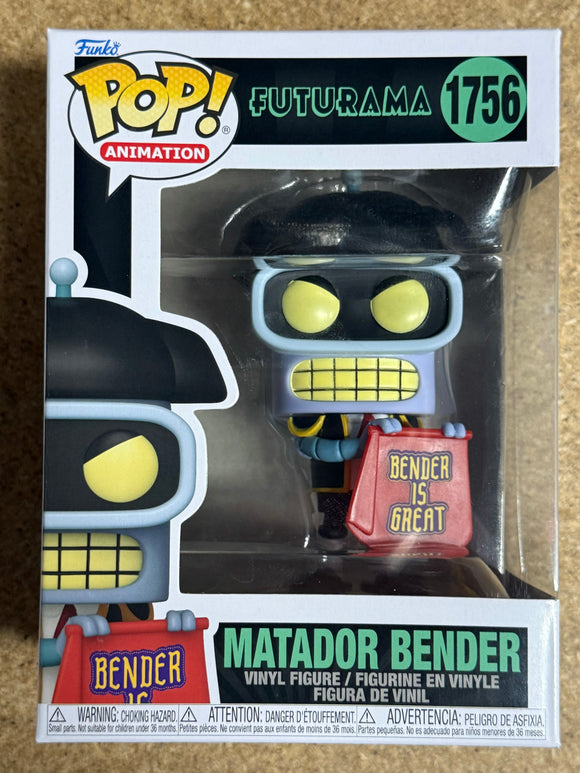 Funko Pop! Animation Matador Bender #1756 Futurama Season Four 2024