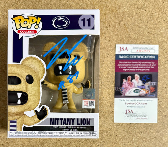 Pat Freiermuth Signed College NCAA Nittany Lions #11 Signed Penn State Funko Pop! With JSA COA