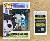 Johnny Depp Signed 2020 Edward Scissorhands Mask Funko Pop! #983 With JSA COA