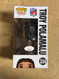 HOF Troy Polamalu Signed NFL Pittsburgh Steelers Funko Pop! #334 With JSA COA