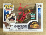 Jeff Goldblum Signed Jurassic World: Dominion Atrociraptor (Tiger) Specialty Series Funko Pop! #1218 JSA COA