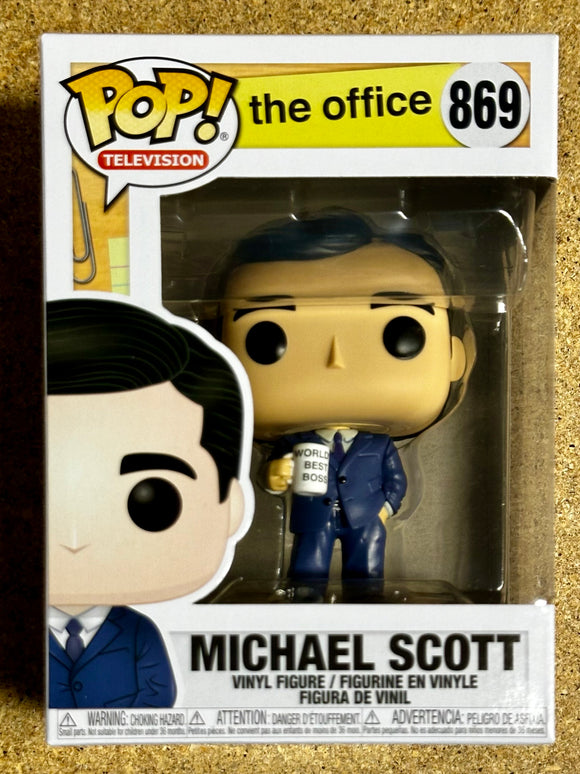 Funko Pop! Television Michael Scott With Mug #869 The Office Dunder Mifflin 2024