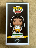 HOF Troy Polamalu Signed NFL Pittsburgh Steelers Funko Pop! #334 With JSA COA