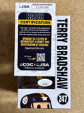 Terry Bradshaw Signed NFL Pittsburgh Steelers Funko Pop! #247 With JSA COA