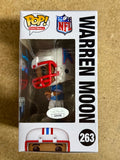 Warren Moon Signed NFL Houston Oilers Funko Pop! #263 With JSA COA