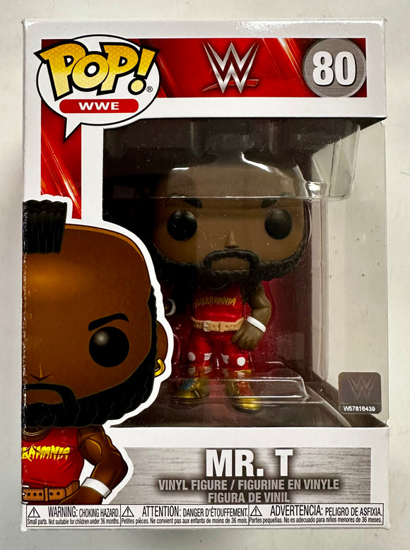 Funko Pop! WWE Mr. T Wearing Hulkamania Tee #80 Wrestling 2020 Wrestlemania I