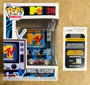 Musician Vic Fuentes Of Pierce The Veil Signed 2024 MTV Funko Pop #236 JSA COA