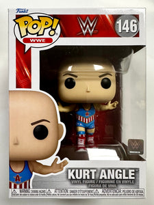 Funko Pop! WWE Kurt Angle #146 Wrestling 2023 Olympic Gold Medal 1996 Box Damage