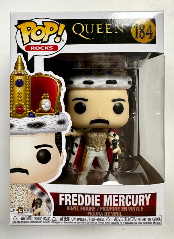 Funko Pop! Rocks Queen Freddie Mercury With Crown #184 Bohemian Rhapsody 2020